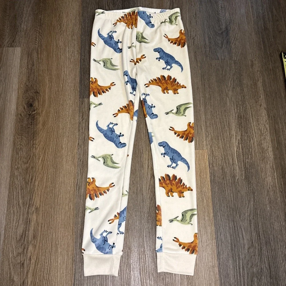 Carter's Dinosaur DreamPlush Dino Pajama Set Boy's 7 Velour Snug Fit Long Sleeve
